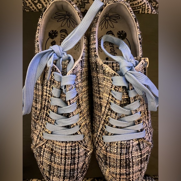 Therafit Blue Tweed Walking Shoes NIB - Picture 2 of 6